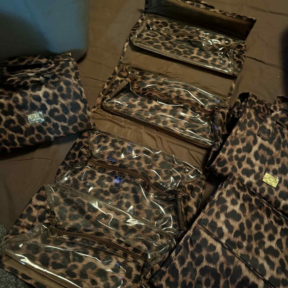 Leopard Print Women's 4 Piece Bag Set